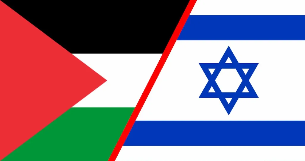 Israel and Palestine flags